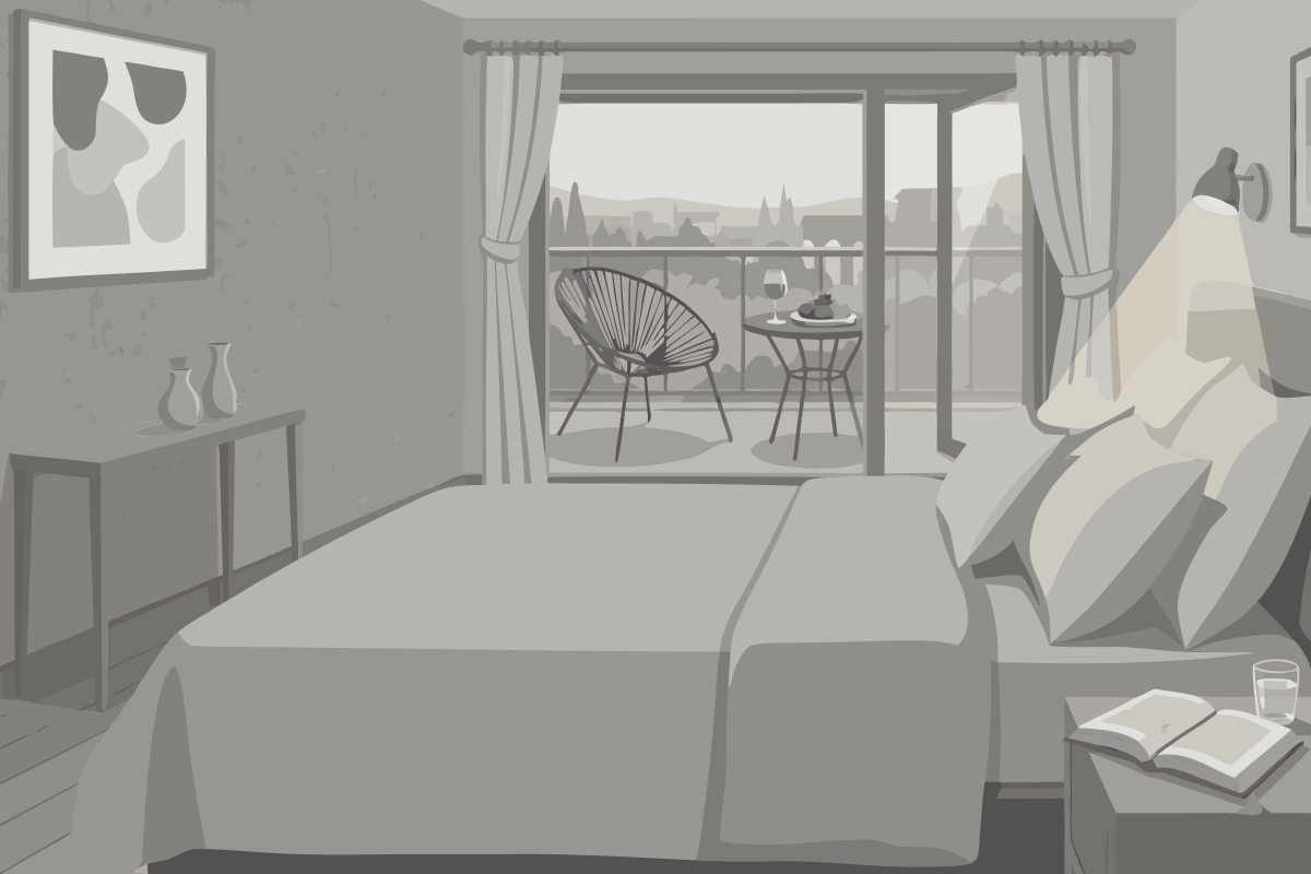 Quarto com 2 Camas de Solteiro